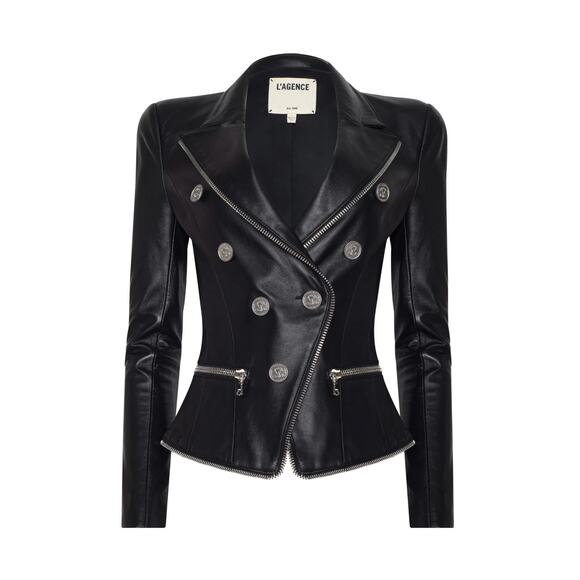 L'agence Ottilie Leather Blazer - Picture 1 of 14